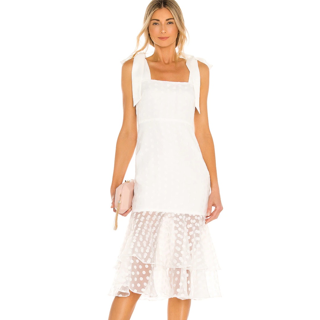 Lovers And Friends Day Keeper Midi Dress In White Nwt Size Small